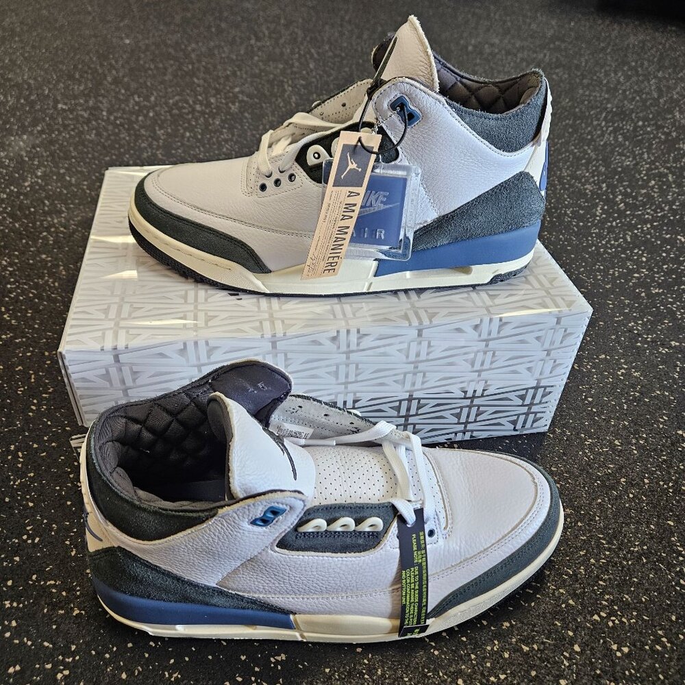 Nike Air Jordan 3 Retro A Ma Maniere Diffused Blue Size 11.5 Men HV8571-100
